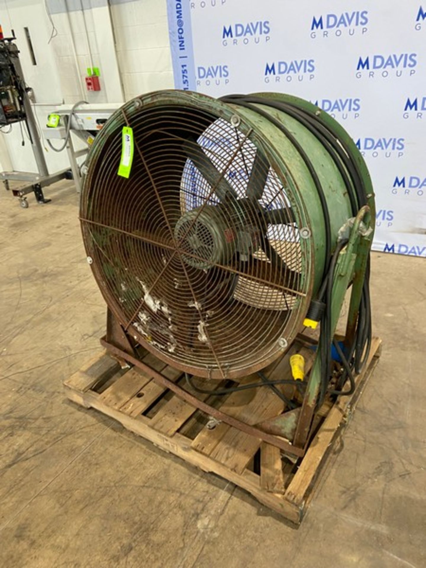 Industrial Floor Fan,with Forklift Pockets in Frame (INV#88964) (Located @ the MDG Auction - Image 2 of 4