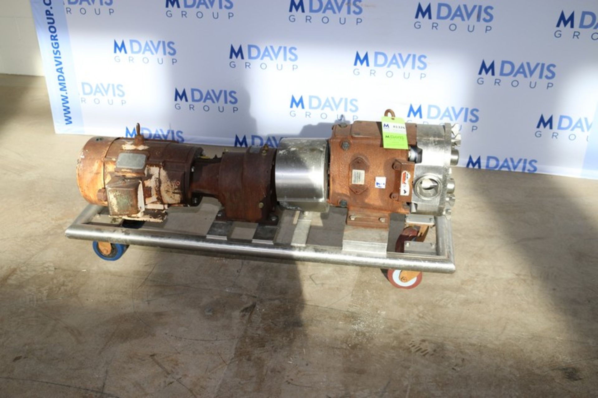 WCB 10 hp Positive Displacement Pump,M/N 130, S/N 425850 06, with Aprox. 2-3/4" Clamp Type Inlet/