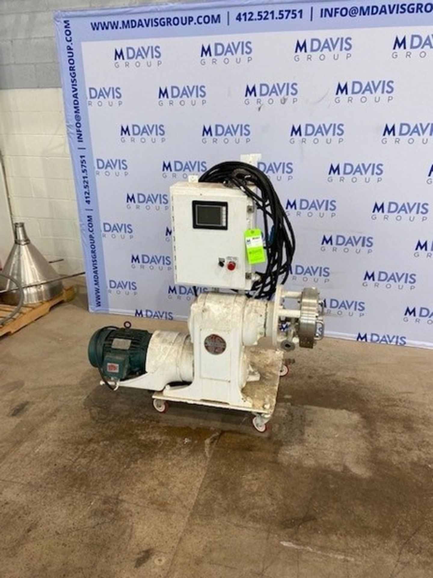 U.S. Motors 5 hp Pump,with S/S Head, with Reliance 1750 RPM Motor, with Frame Mounted on Casters (