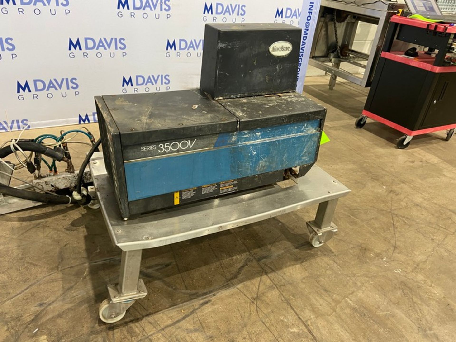 Nordson Glue Pot,Series 3500 V, Mounted on Portable S/S Frame (INV#88975) (Located @ the MDG Auction - Image 2 of 5
