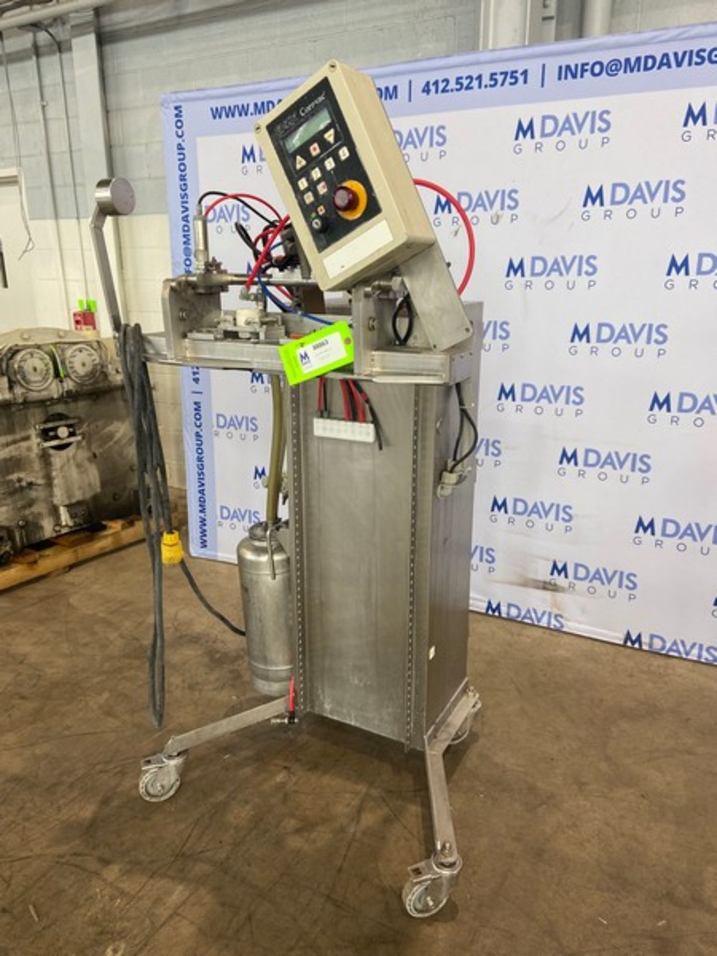 M-Tek Corr-Vac Bag Sealer, S/N 1200, Mounted on S/S Portable Frame(INV#88863) (Located @ the MDG