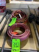 LOT OF ASSORTED EXTENSION CORDS & PNEUMATIC HOSE (LOCATED IN CALLERY, PA)