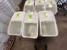 (3) BAKERS MARK INGREDIENT BINS