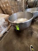 PORTABLE S/S MIXING BOWL, APPROX. 37 IN. W X 22 IN. D