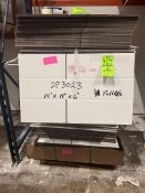 (1) PALLET 0F 14 IN. X 19 IN. X 6 IN. CORRUGATED CARDBOARD BOXES