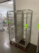 (2) ALUMINUM BAKERY RACKS, MOUNTED ON CASTERS (LOCATED IN CALLERY, PA)