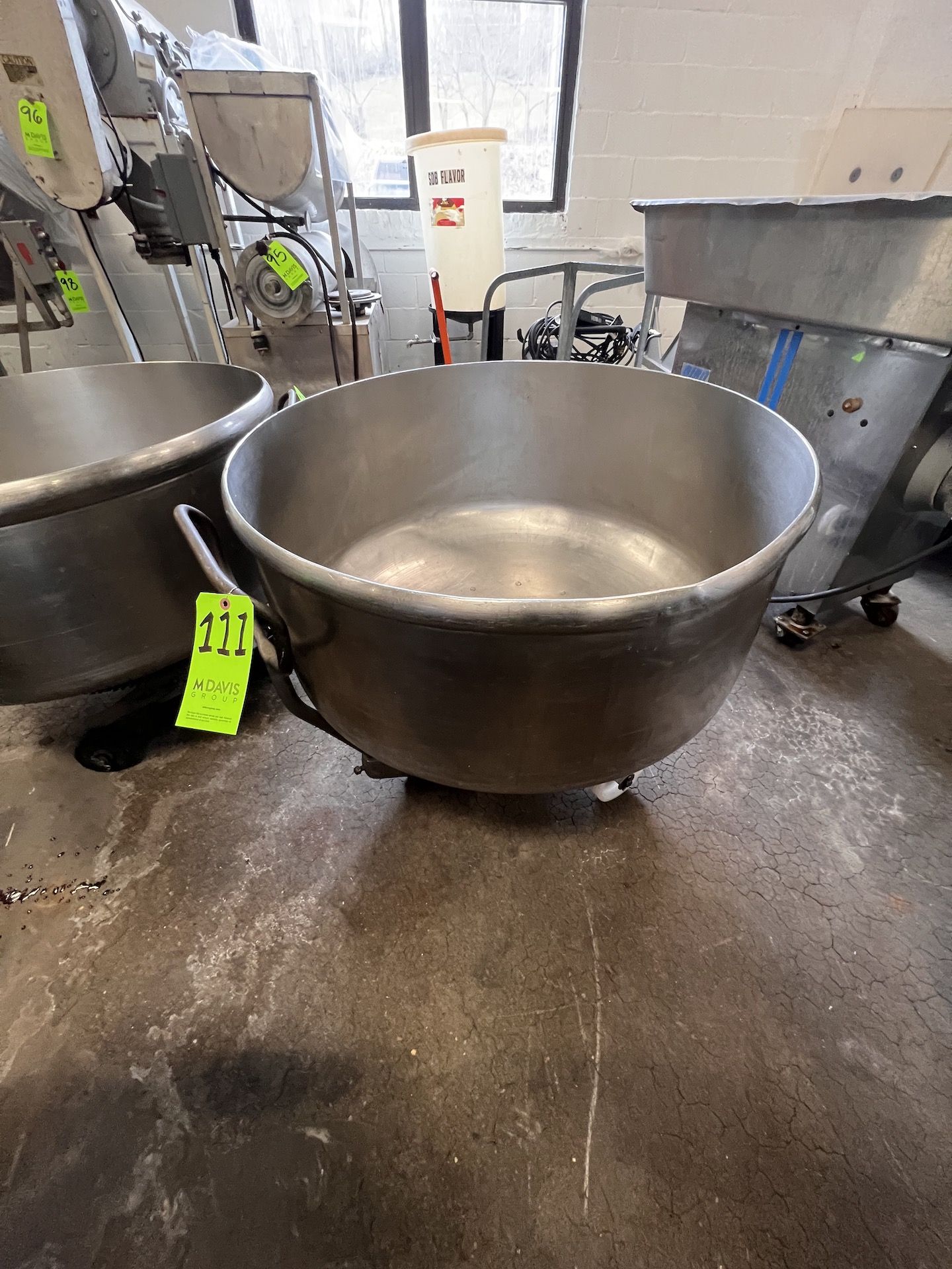 PORTABLE S/S MIXING BOWL FOR SPIRAL MIXERS, APPROX. 38 IN. W X 19 IN. D