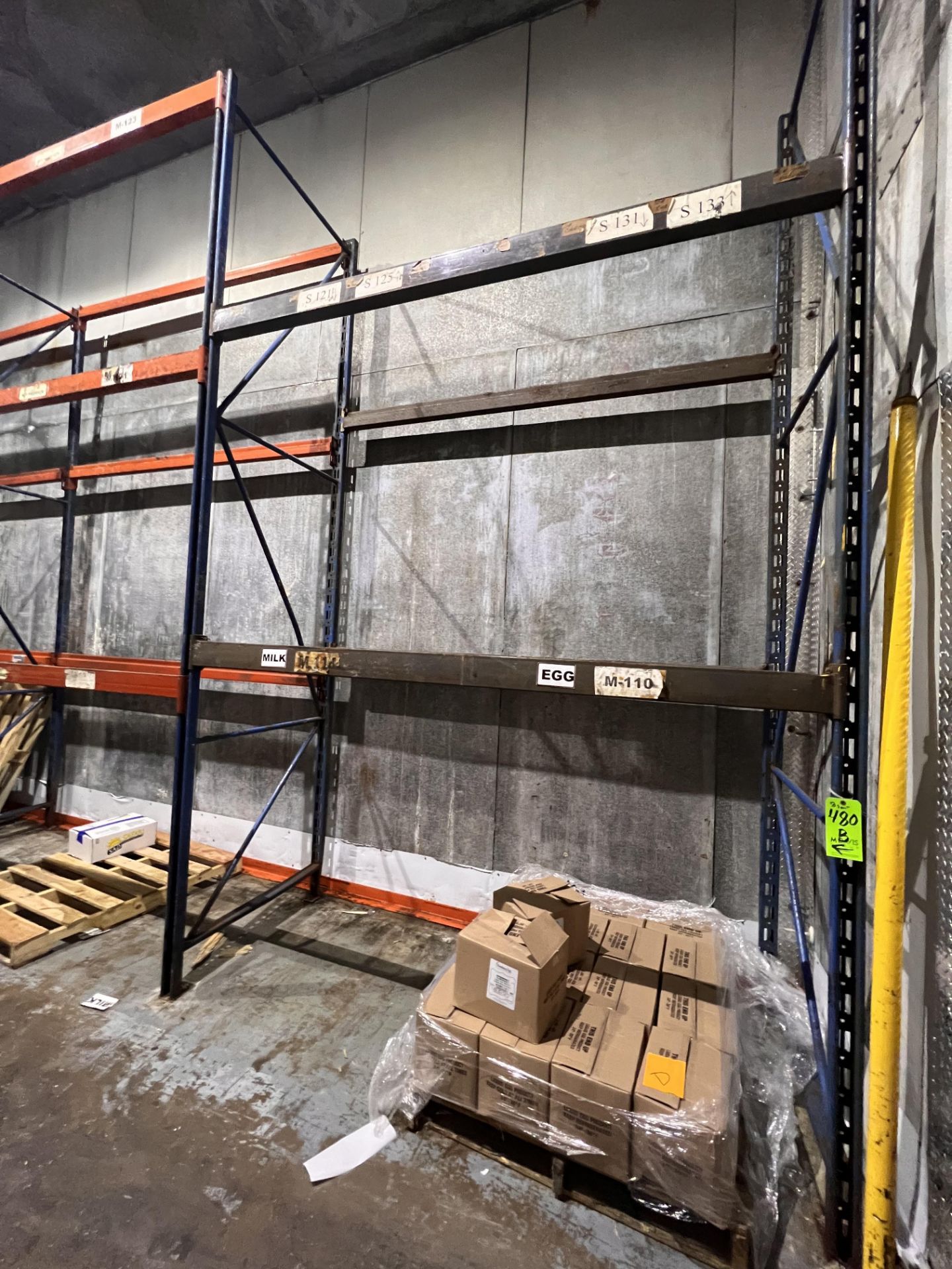 8-SECTIONS OF PALLET RACKING IN COOLER - Image 2 of 6