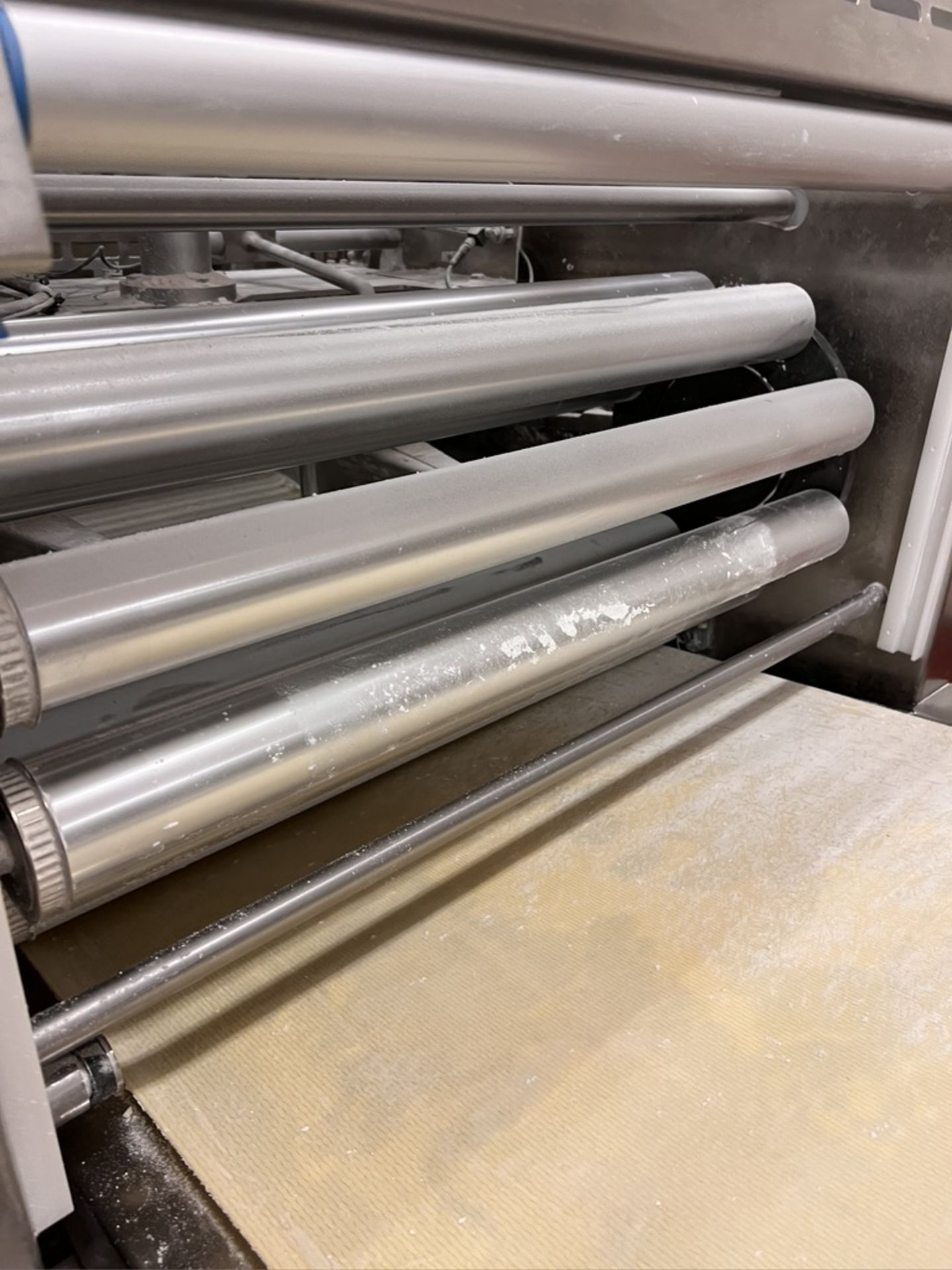 2019 RONDO SHEETING LINE, INCLUDES (3) DRY INGREDIENT FLOUR HOPPERS, (3) SHEETING SECTIONS, - Image 4 of 15