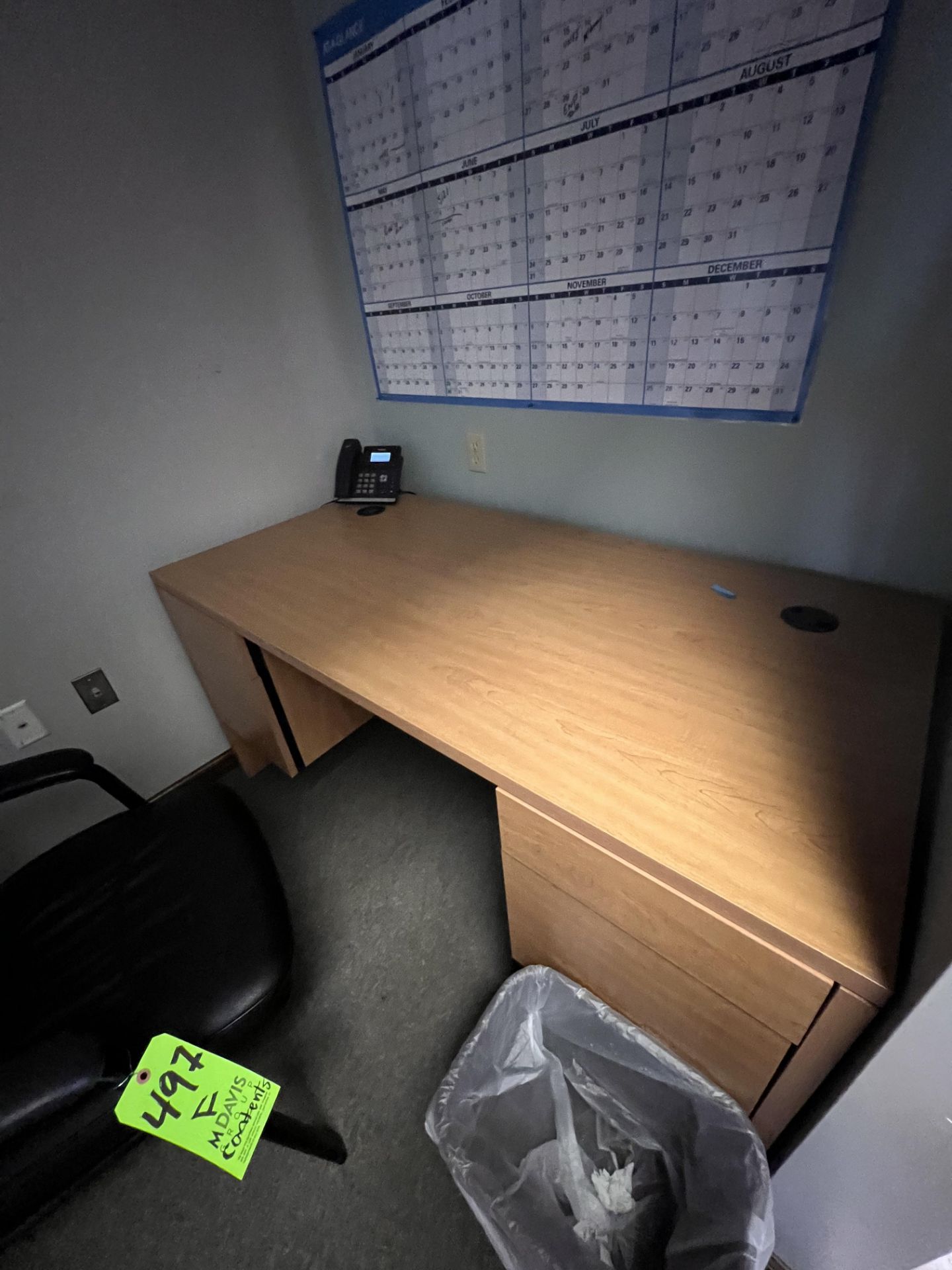 CONTENTS OF OFFICE, INCLUDES DESK AND CHAIR, DOES NOT INCLUDE PHONE - Image 2 of 2