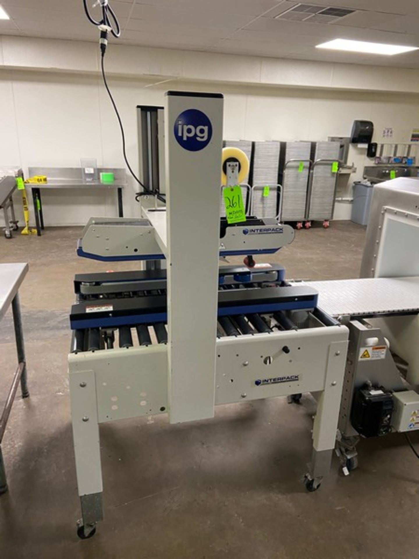 INTERPACK TOP CASE SEALER, M/N USA2024-SB, 115 VOLTS, 1 PHASE, MOUNTED ON PORTABLE FRAME (LOCATED IN - Image 2 of 6