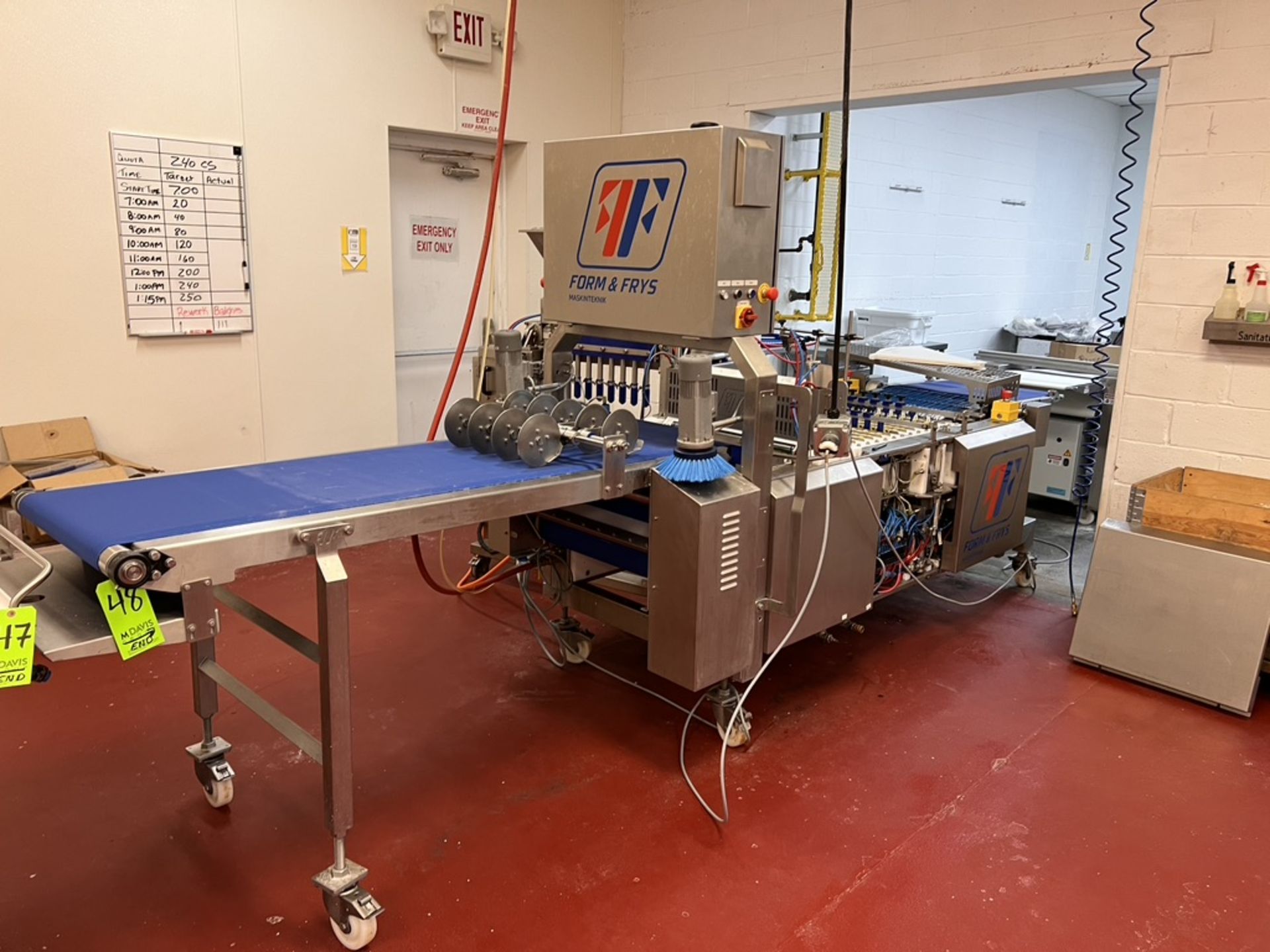 2018 FRY & FRY MASKINTEKNIK PASTRY FOLDING LINE, TYPE CHARLIE, S/N 18557, 220 VOLTS, 3 PHASE,