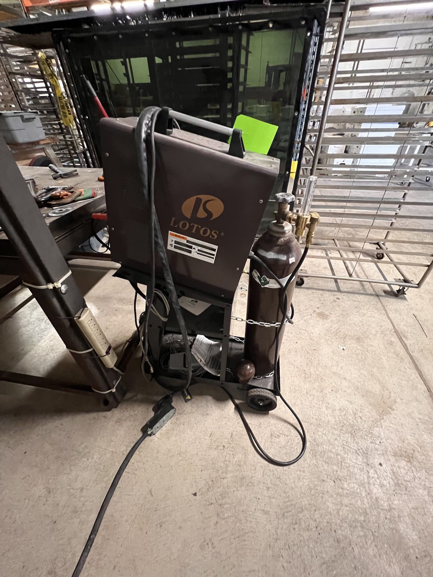 LOTOS TIG/STICK WELDER, MODEL TIG 200ACDC, S/N 31810010056, 110/220 V - Image 3 of 8