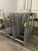 (8) ALUMINUM BAKERY RACKS, MOUNTED ON CASTERS (LOCATED IN CALLERY, PA)