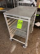 S/S PUSH CART / TRAY CART, APPROX. 26 IN. L X 21 IN. W X 36 IN. H