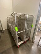 (10) ALUMINUM BAKERY RACKS, MOUNTED ON CASTERS (LOCATED IN CALLERY, PA)