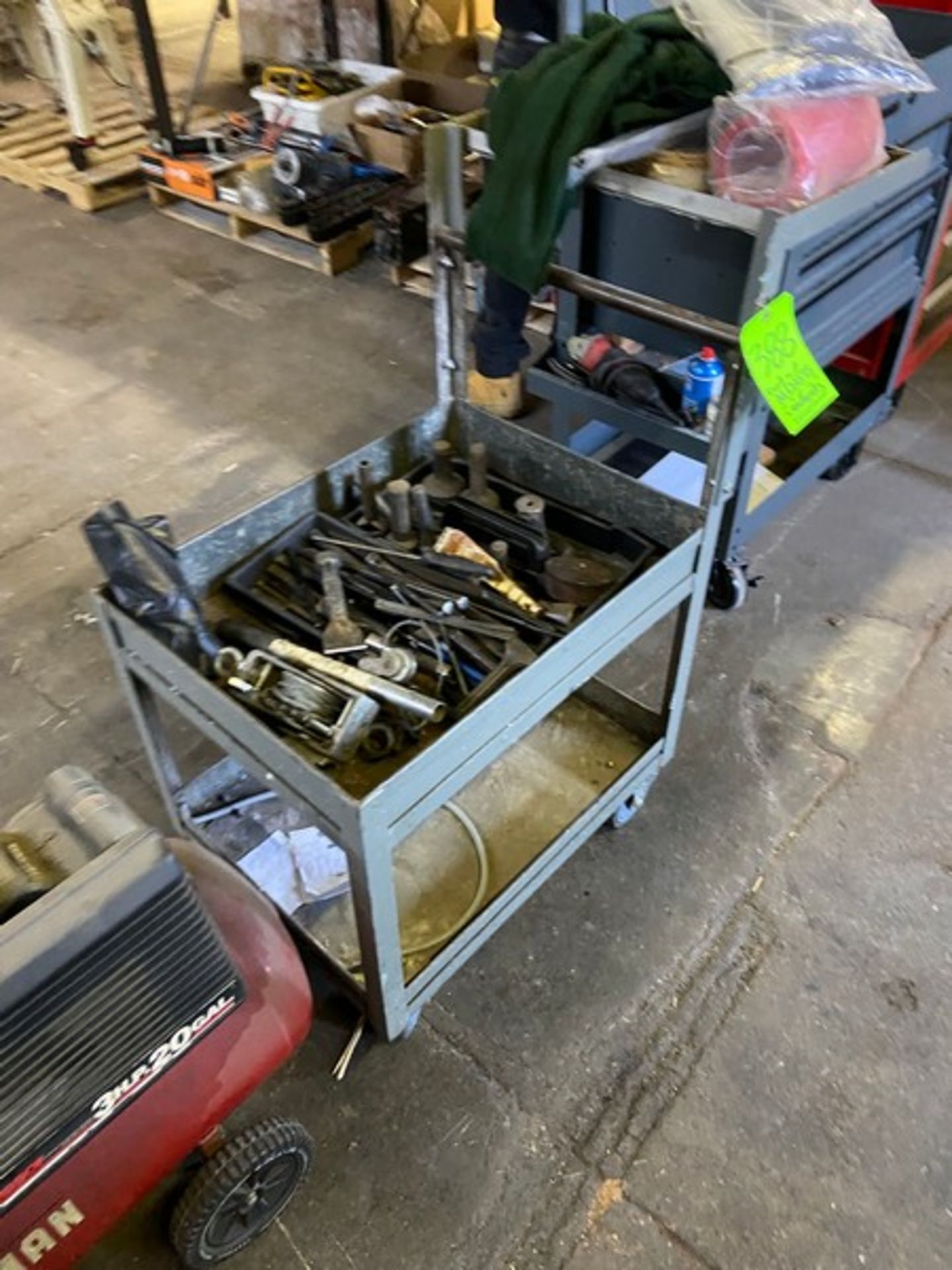 PORTABLE CART WITH ASSORTED TOOLING (LOCATED IN CALLERY, PA) - Image 2 of 4