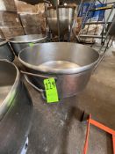 PORTABLE S/S MIXING BOWL, APPROX. 37 IN. W X 22 IN. D