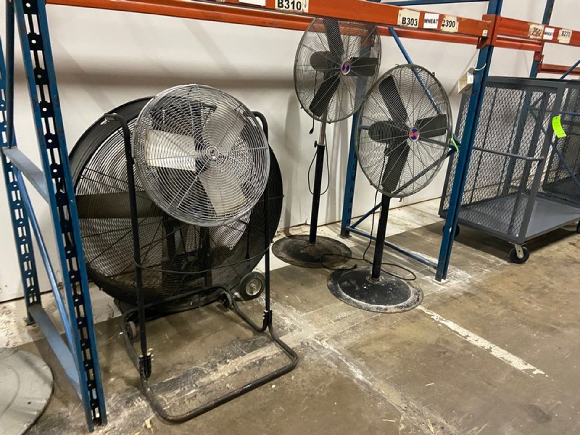 (5) INDUSTRIAL FANS, SOME PEDESTAL & SOME MOUNTED ON WHEELS (LOCATED IN CALLERY, PA) - Image 3 of 3