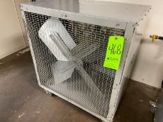 DAYTON 36" DIRECT DRIVE FILTER FAN, M/N 2VZH3, 115 VOLTS, MOUNTED ON CASTERS (LOCATED IN CALLERY, PA