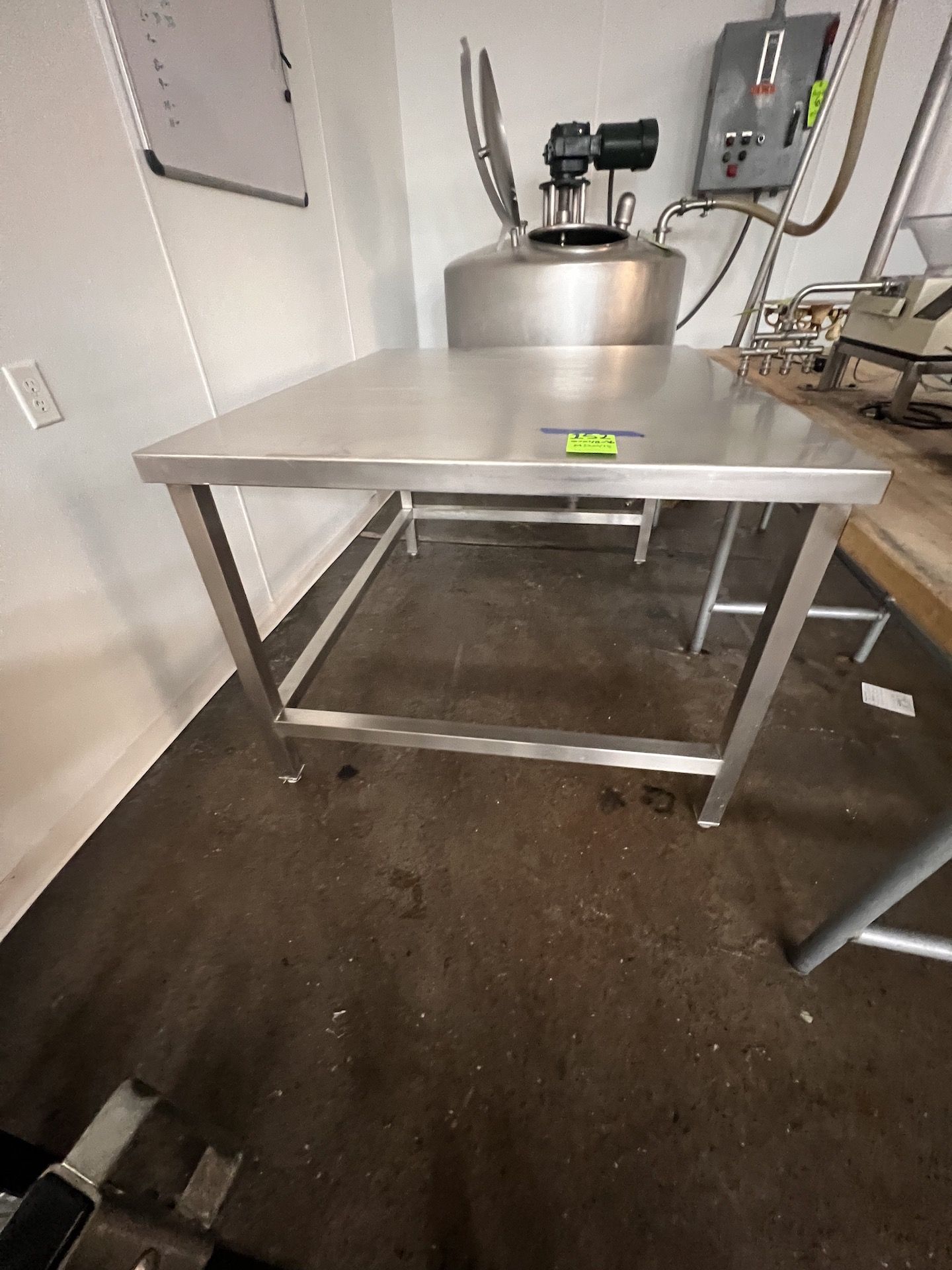 S/S TABLE, APPROX. DIMS: 60 IN. X 48 IN. X 36 IN.
