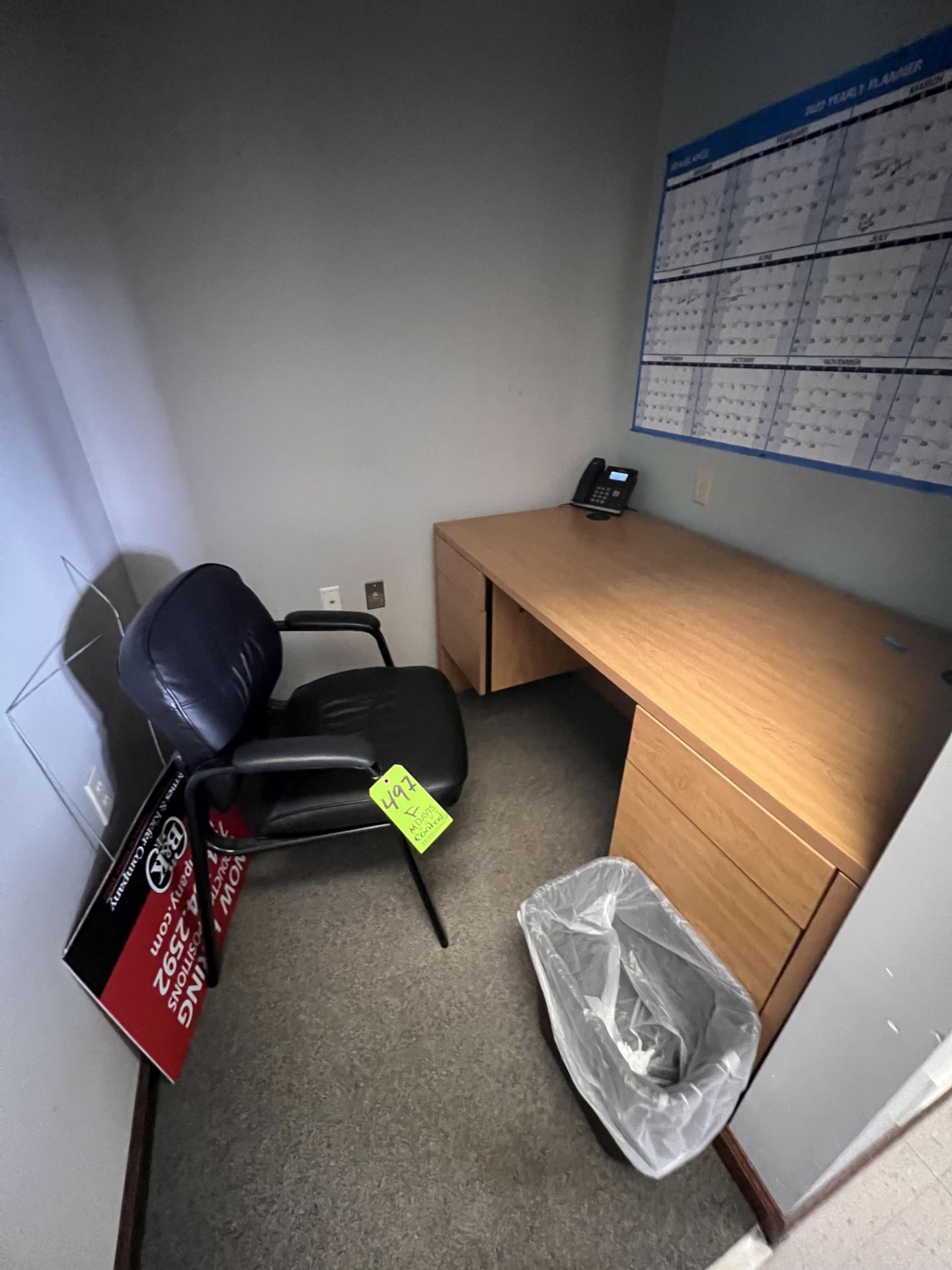 CONTENTS OF OFFICE, INCLUDES DESK AND CHAIR, DOES NOT INCLUDE PHONE