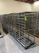 (11) BAKING PAN RACKS, MOUNTED ON CASTERS (LOCATED IN CALLERY, PA)