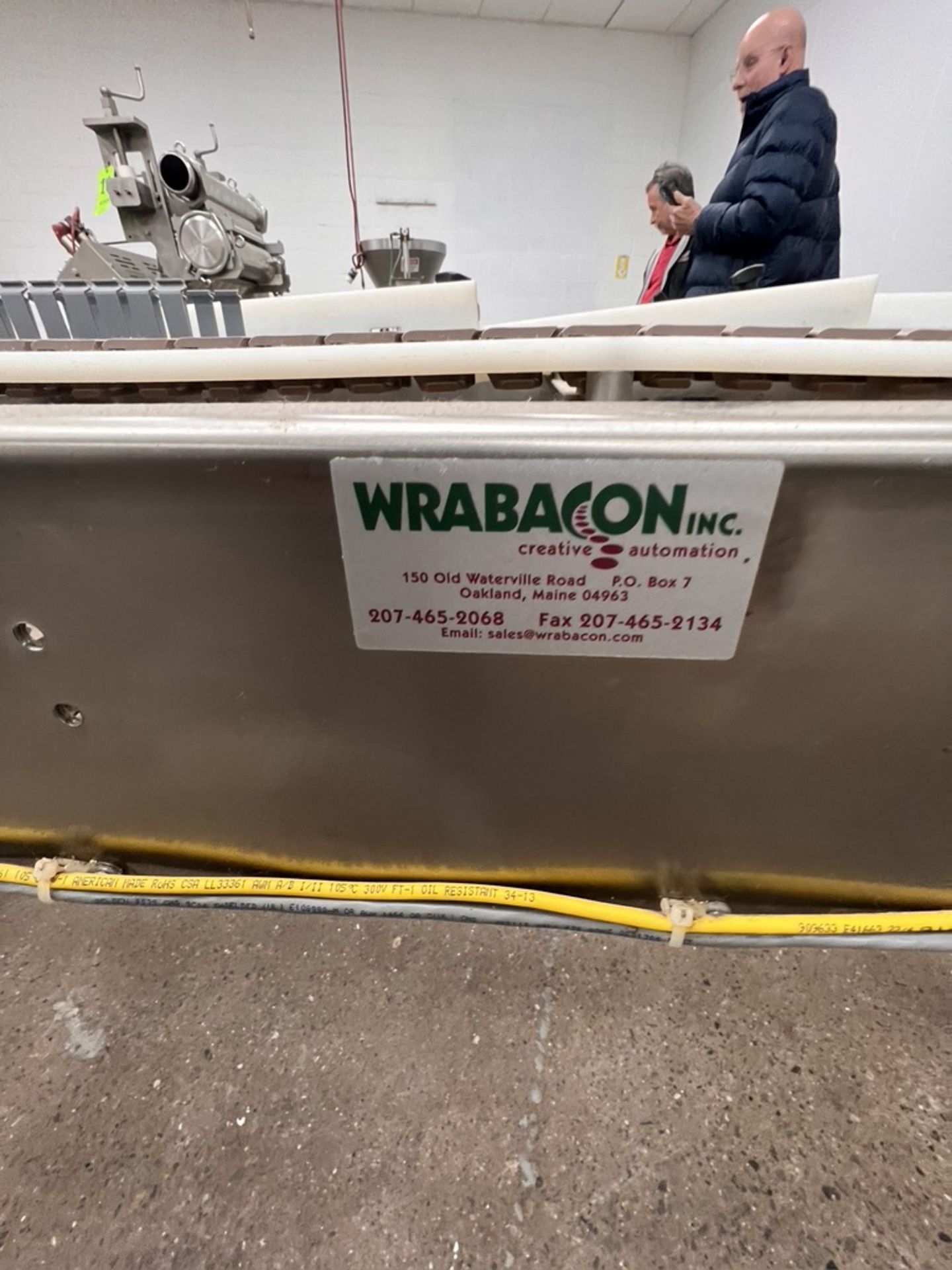 WRABACON PORTABLE S/S CONVEYOR, (2) APPROX. 3 IN. BELTS, CONTROL PANEL WITH ALLEN BRADLEY MICROLOGIX - Image 7 of 19