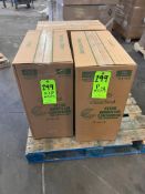 (3) BOXES CLEARSEAL CLEAR HINGED LID CONTAINERS, 500 CONTAINERS PER BOX (LOADING FEE:  $20.00