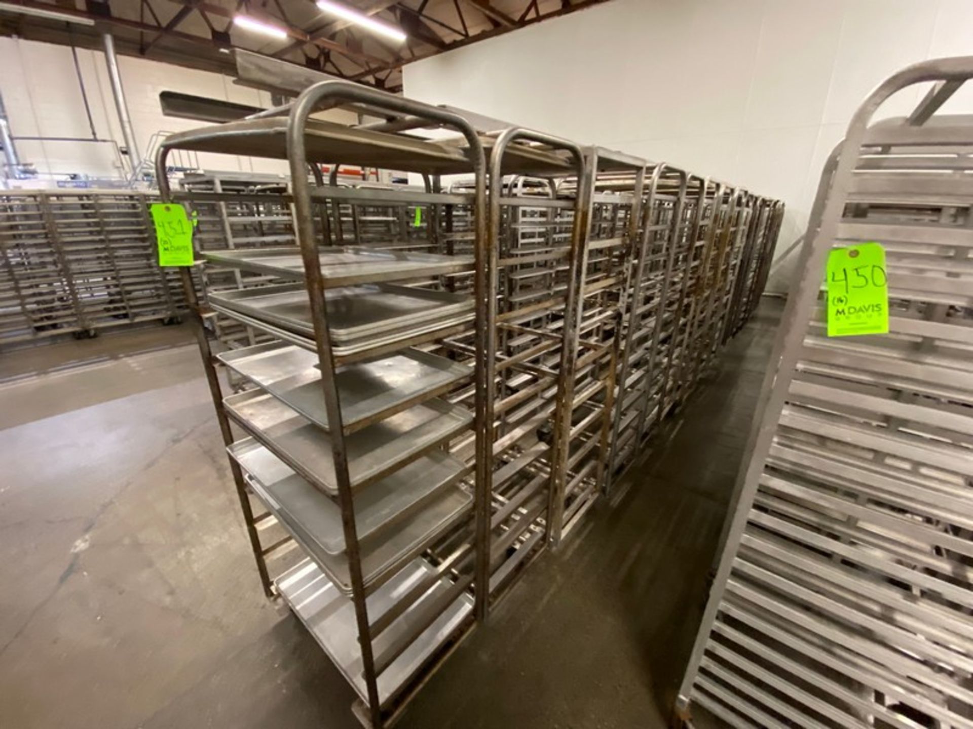 (20) BAKING PAN RACKS, MOUNTED ON CASTERS (LOCATED IN CALLERY, PA) - Image 4 of 4