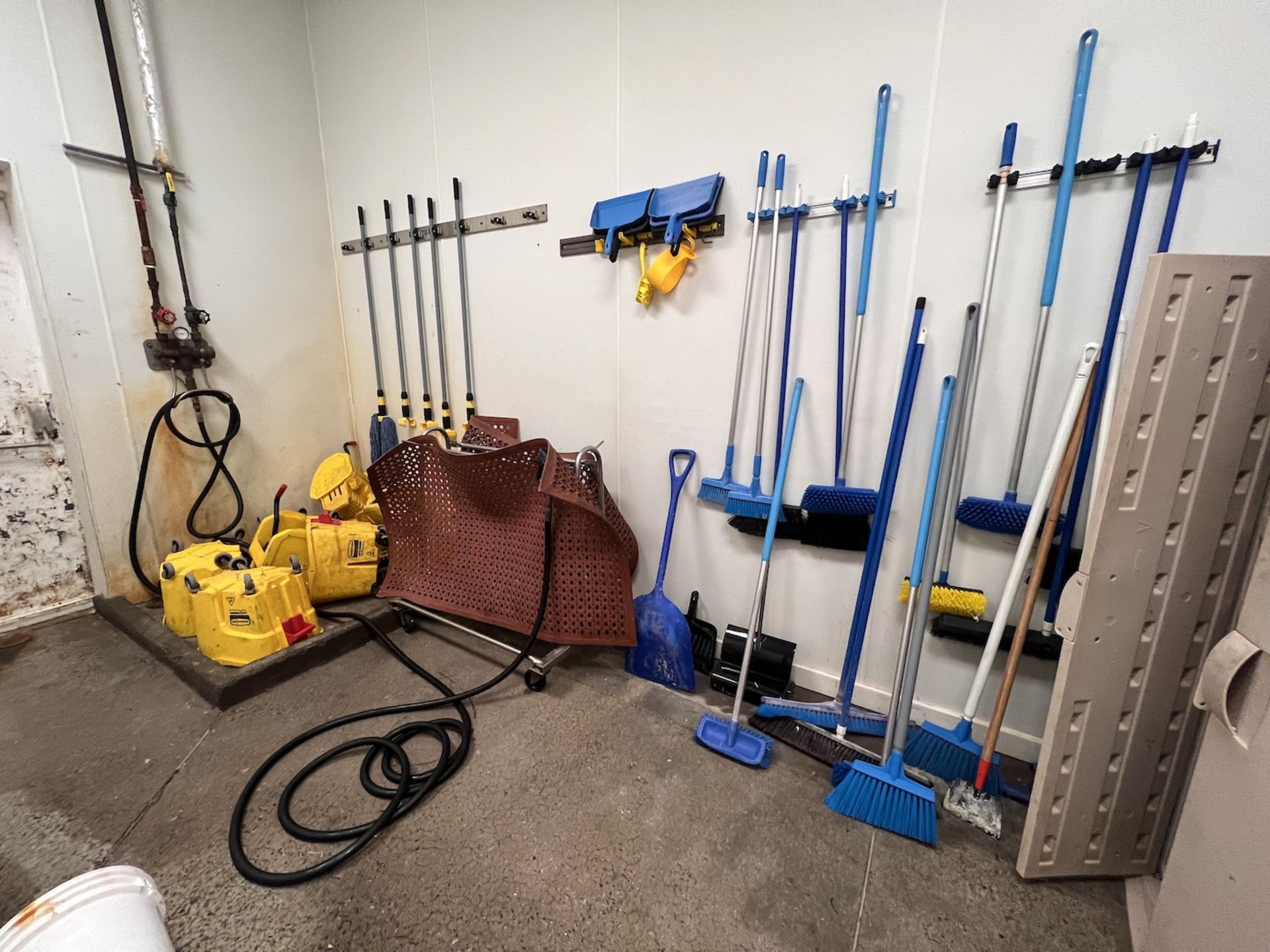 JANITORIAL SUPPLY ROOM, INCLUDES ROOM CONTENTS