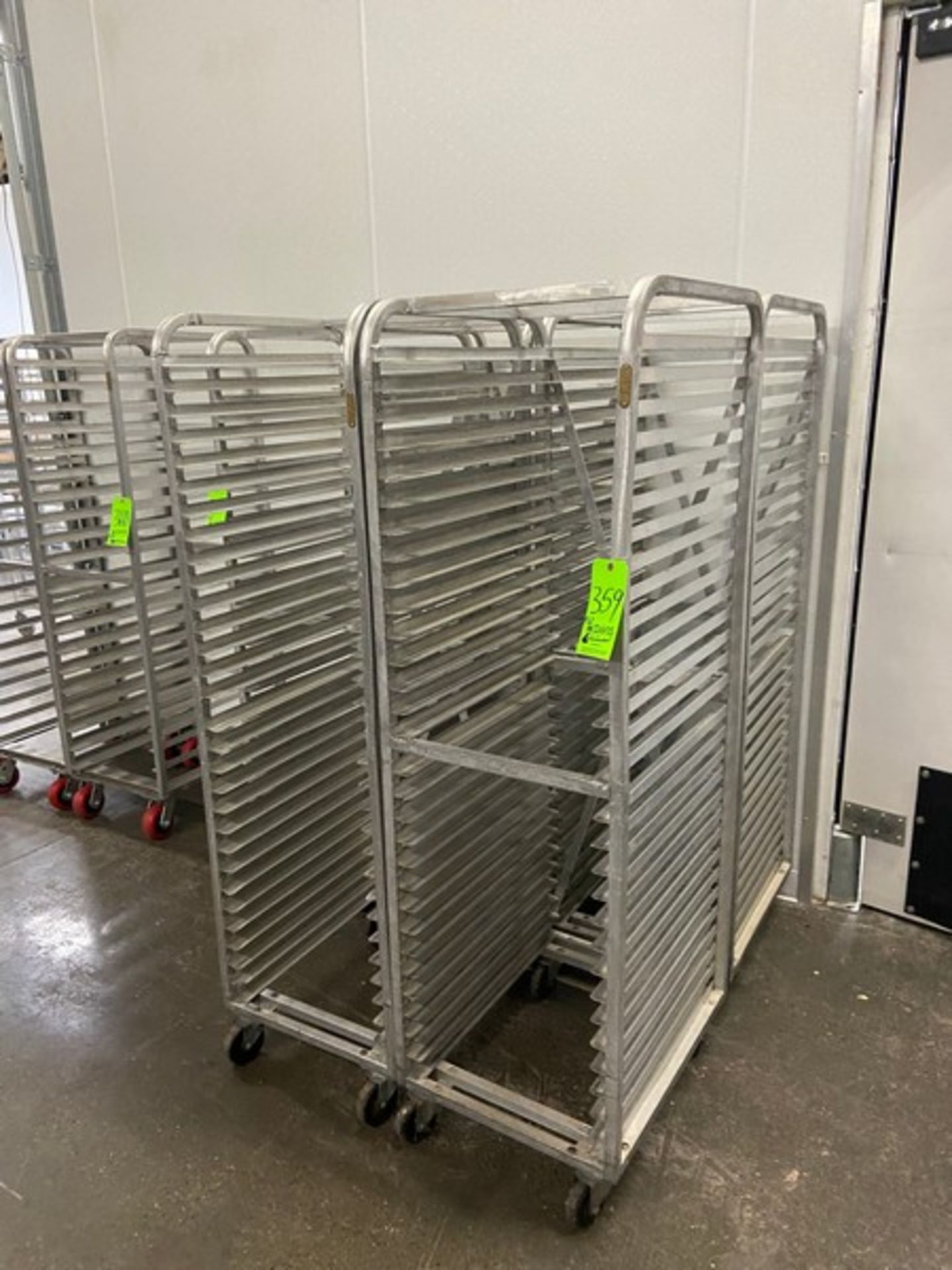 (5) ALUMINUM BAKERY RACKS, MOUNTED ON CASTERS (LOCATED IN CALLERY, PA) - Image 2 of 2