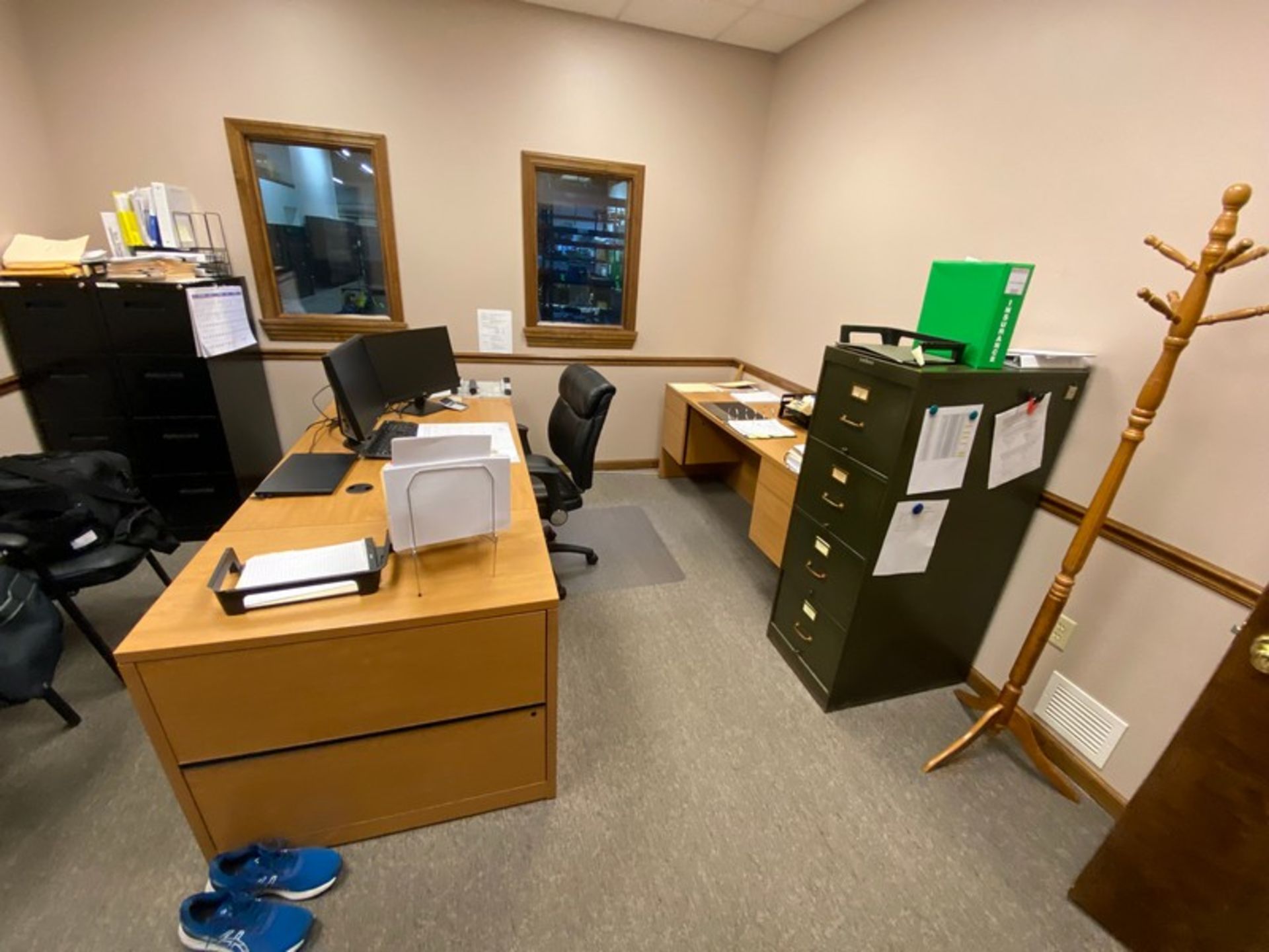 CONTENTS OF OFFICE, INCLUDES DESK, FILING CABINETS, & (3) CHAIRS (LOCATED IN CALLERY, PA) - Image 2 of 2