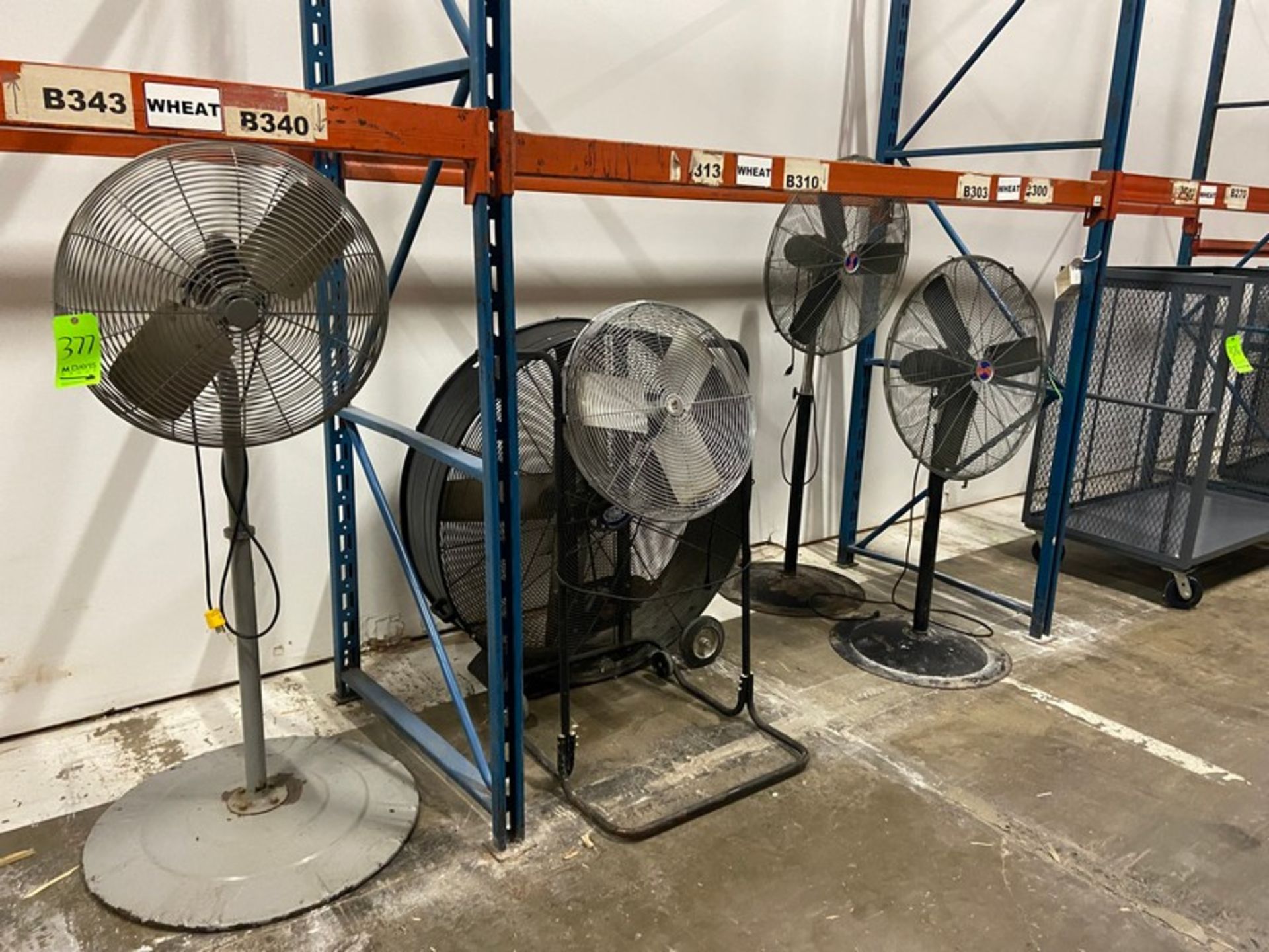 (5) INDUSTRIAL FANS, SOME PEDESTAL & SOME MOUNTED ON WHEELS (LOCATED IN CALLERY, PA) - Image 2 of 3