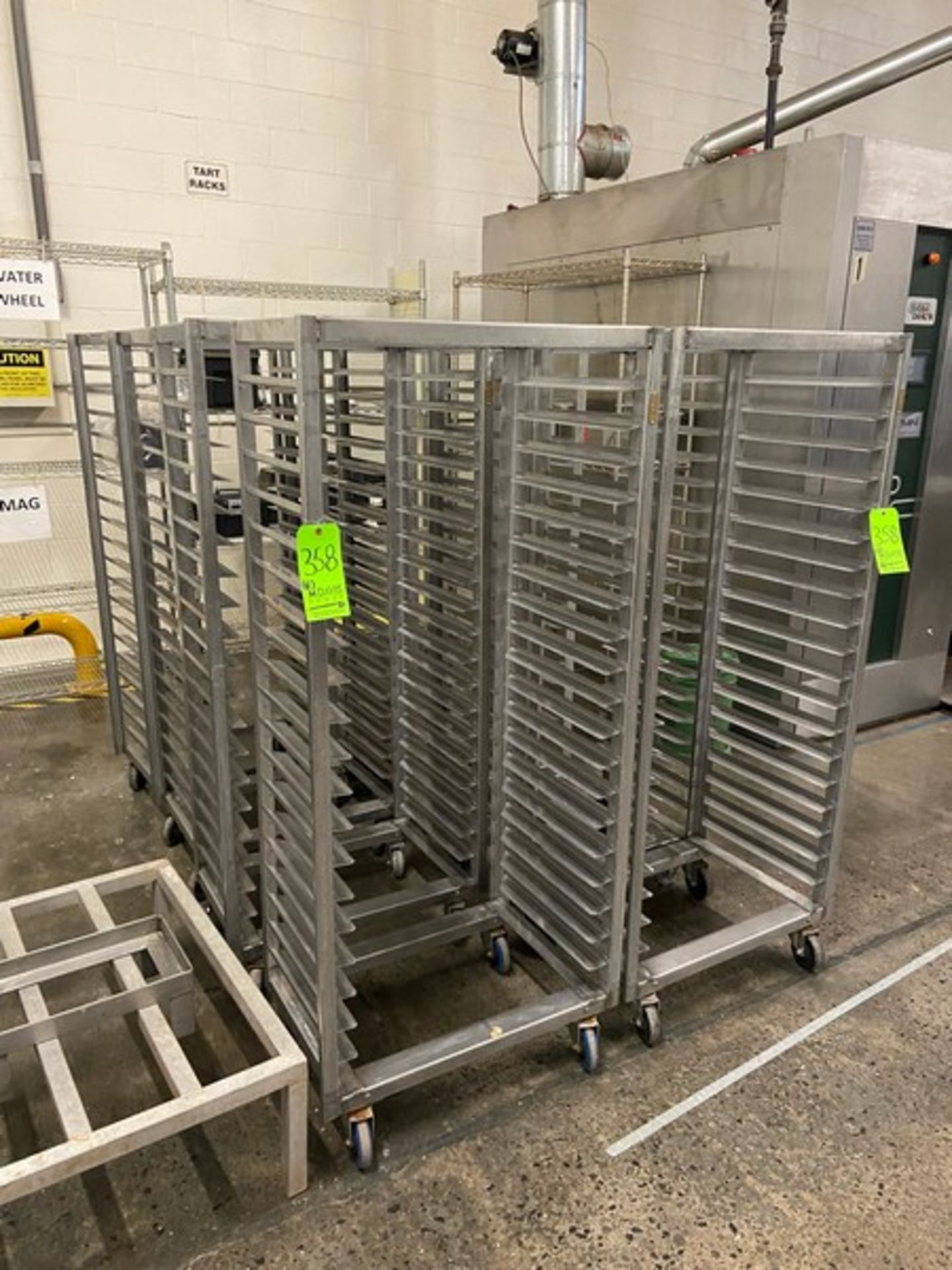 (8) ALUMINUM BAKERY RACKS, MOUNTED ON CASTERS (LOCATED IN CALLERY, PA) - Image 2 of 4