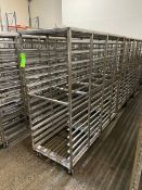 (9) BAKING PAN RACKS, MOUNTED ON CASTERS (LOCATED IN CALLERY, PA)