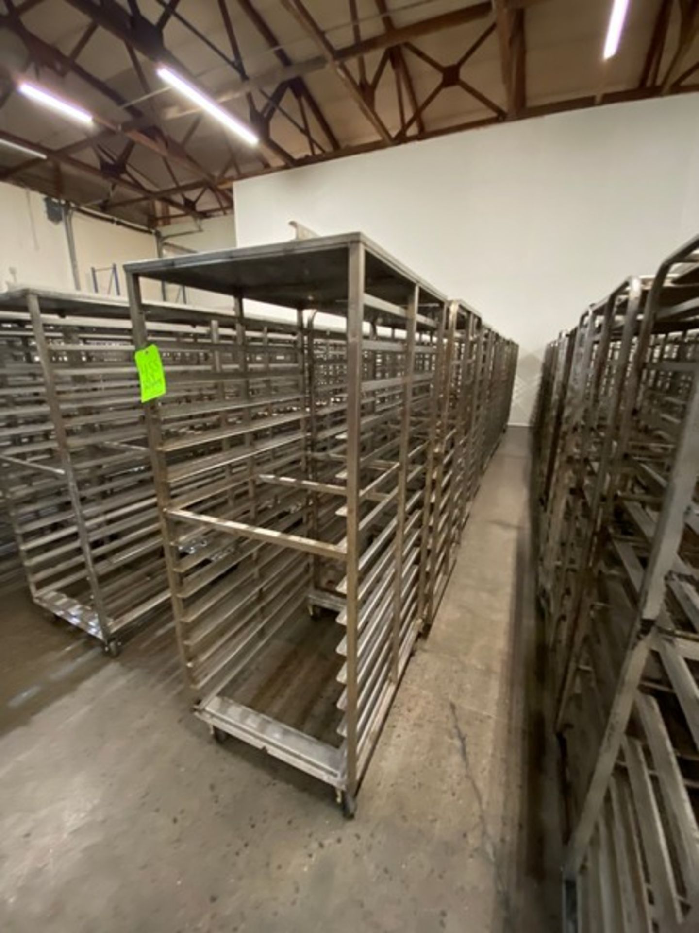 (9) BAKING PAN RACKS, MOUNTED ON CASTERS (LOCATED IN CALLERY, PA) - Image 2 of 2