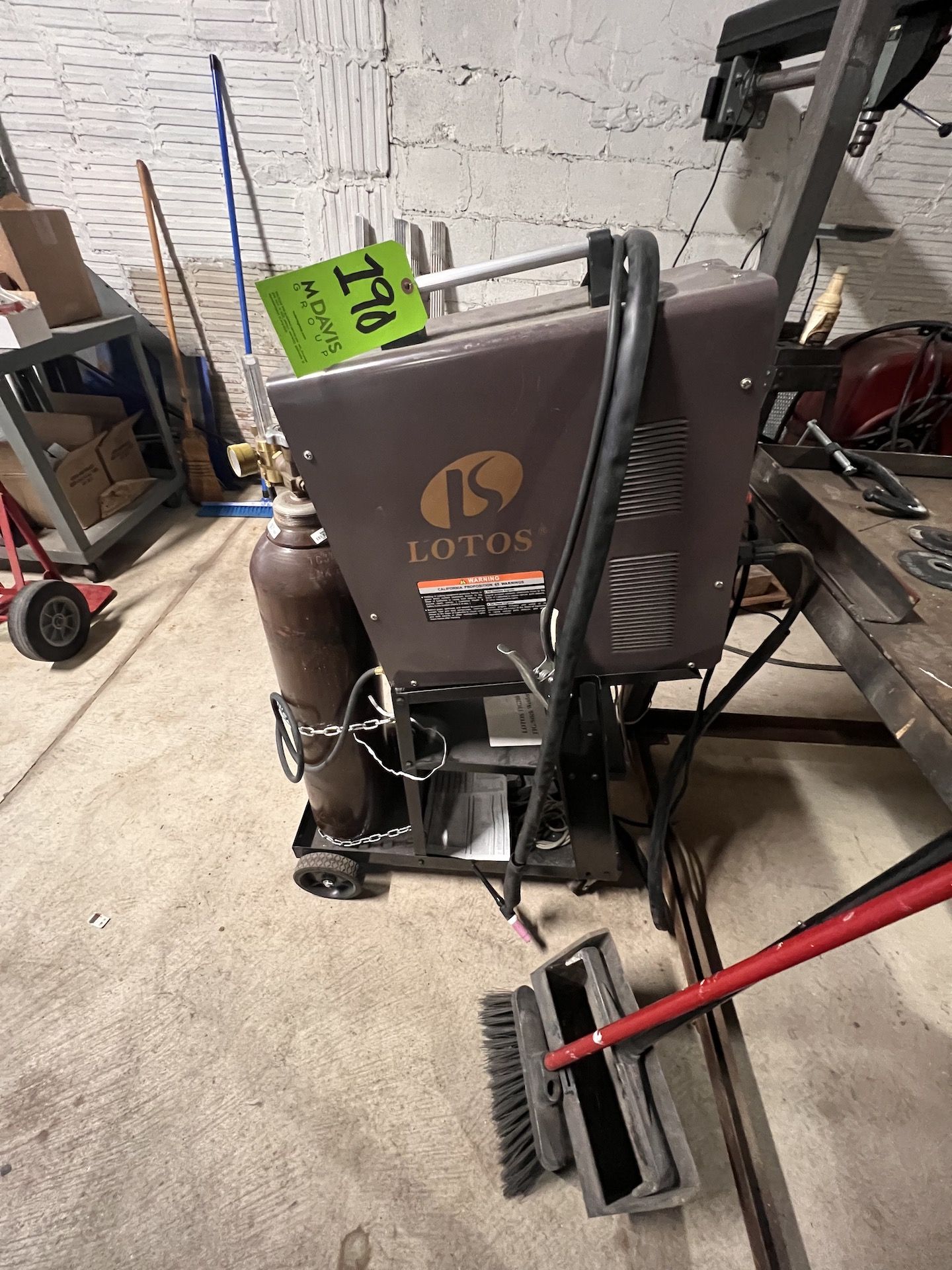 LOTOS TIG/STICK WELDER, MODEL TIG 200ACDC, S/N 31810010056, 110/220 V