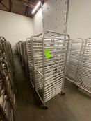 (16) BAKING PAN RACKS, MOUNTED ON CASTERS (LOCATED IN CALLERY, PA)
