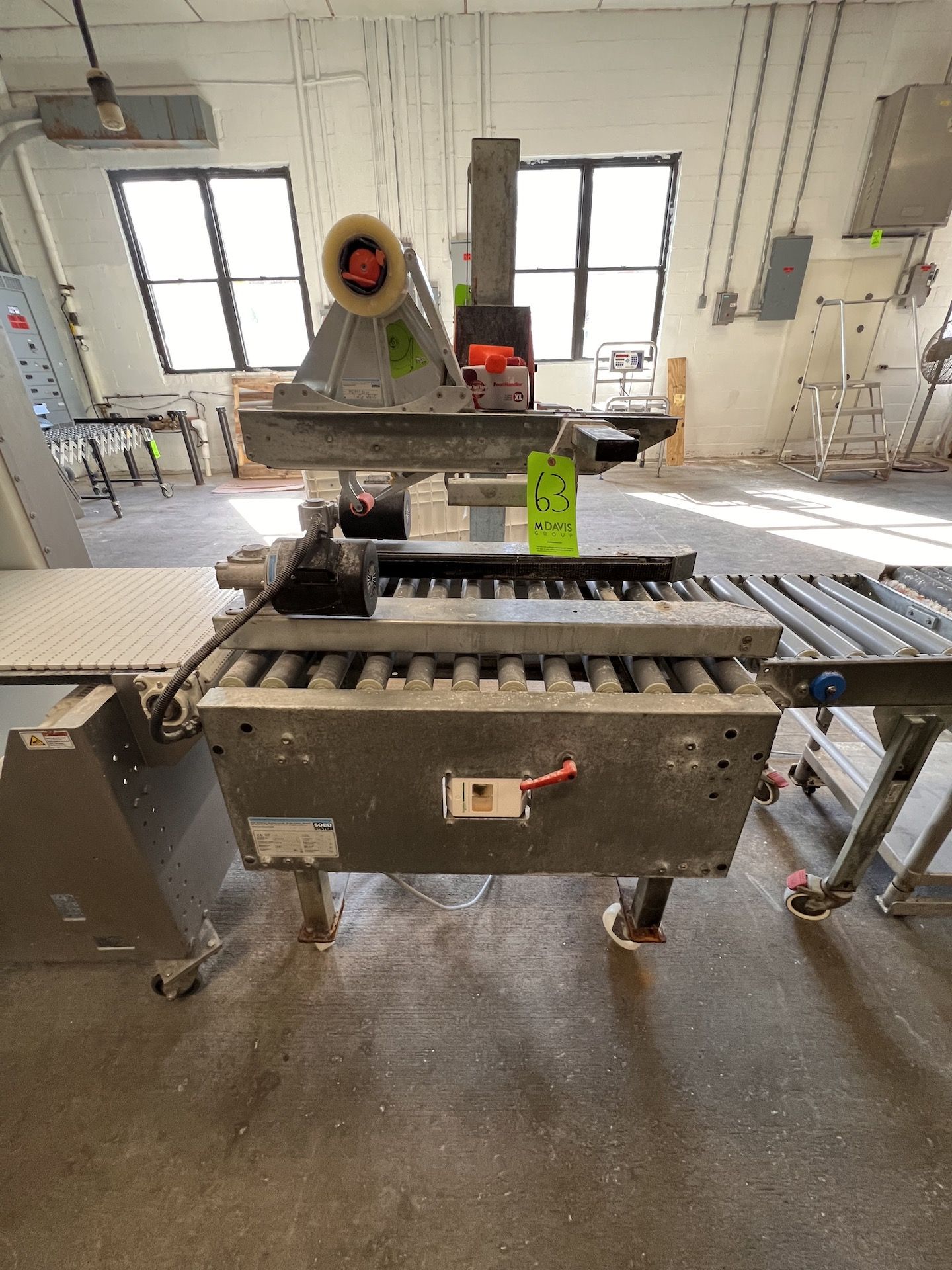 SOCO TOO CASE SEALER, MOUNTED ON PORTABLE FRAME (LOCATED IN CALLERY, PA)
