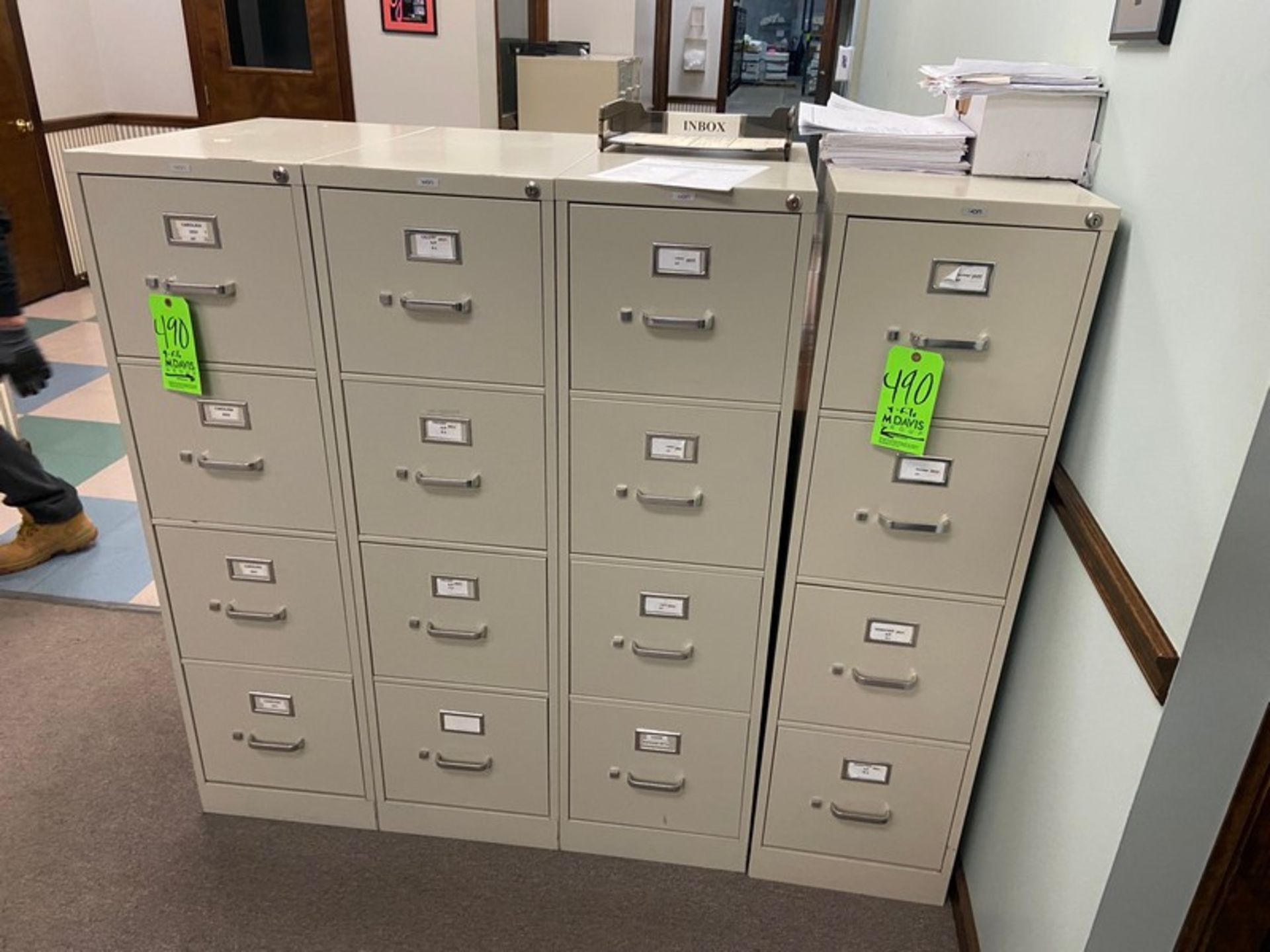 (4) VERTICAL FILING CABINETS (LOCATED IN CALLERY, PA)