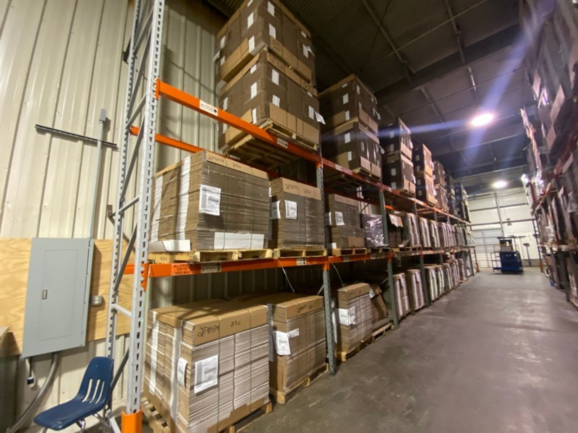 8-SECTIONS OF PALLET RACKING, WITH UPRIGHTS & CROSS BEAMS (LOCATED IN HERMITAGE, PA)