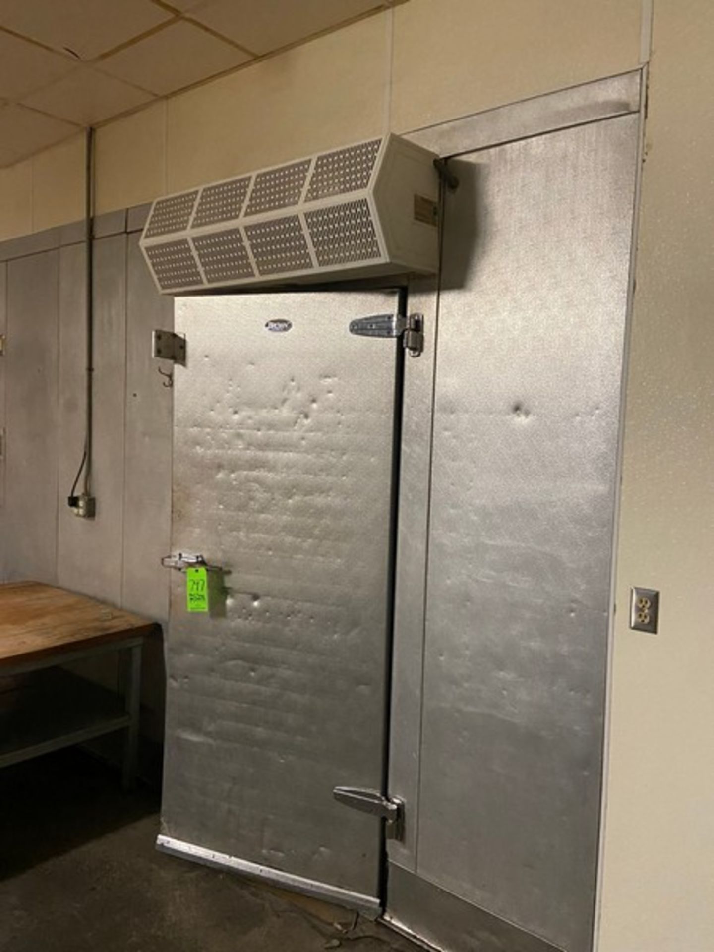 WALK-IN BLAST FREEZER, WITH (2) WERNER 3-FAN BLOWER UNITS INSIDE THE UNITS, WITH (2) DOORS (LOCATED