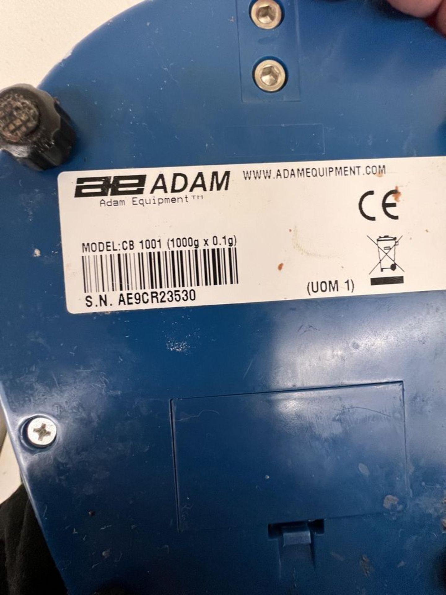 (4) ADAM EQUIPMENT DIGITAL SCALES, MODEL CB1001, 1000 X .1 G - Bild 4 aus 4