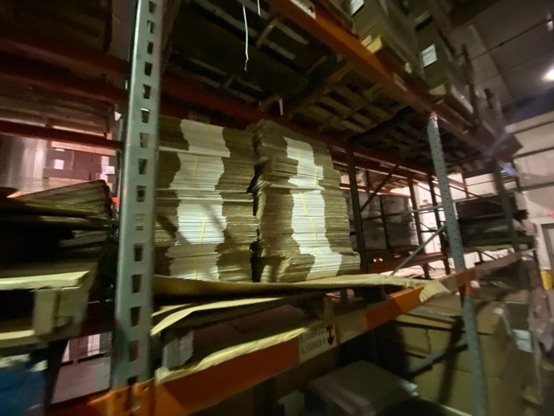 LOT OF ASSORTED CORRIGATED, CONTENTS OF MIDDLE SHELF OF PALLET RACKING (LOCATED IN HERMITAGE, PA) - Image 7 of 8