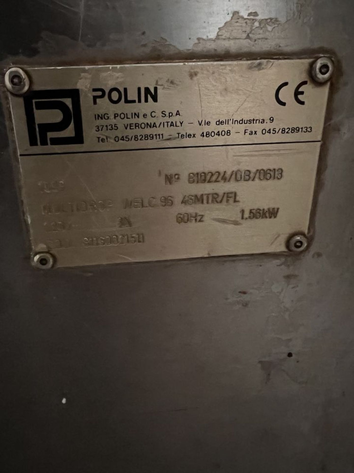 POLIN MULTI-DROP DEPOSITOR, MODEL MULTIDROP WELC.96 46 MTR/FL, S/N B10224/OB/0613, 220V - Bild 8 aus 9