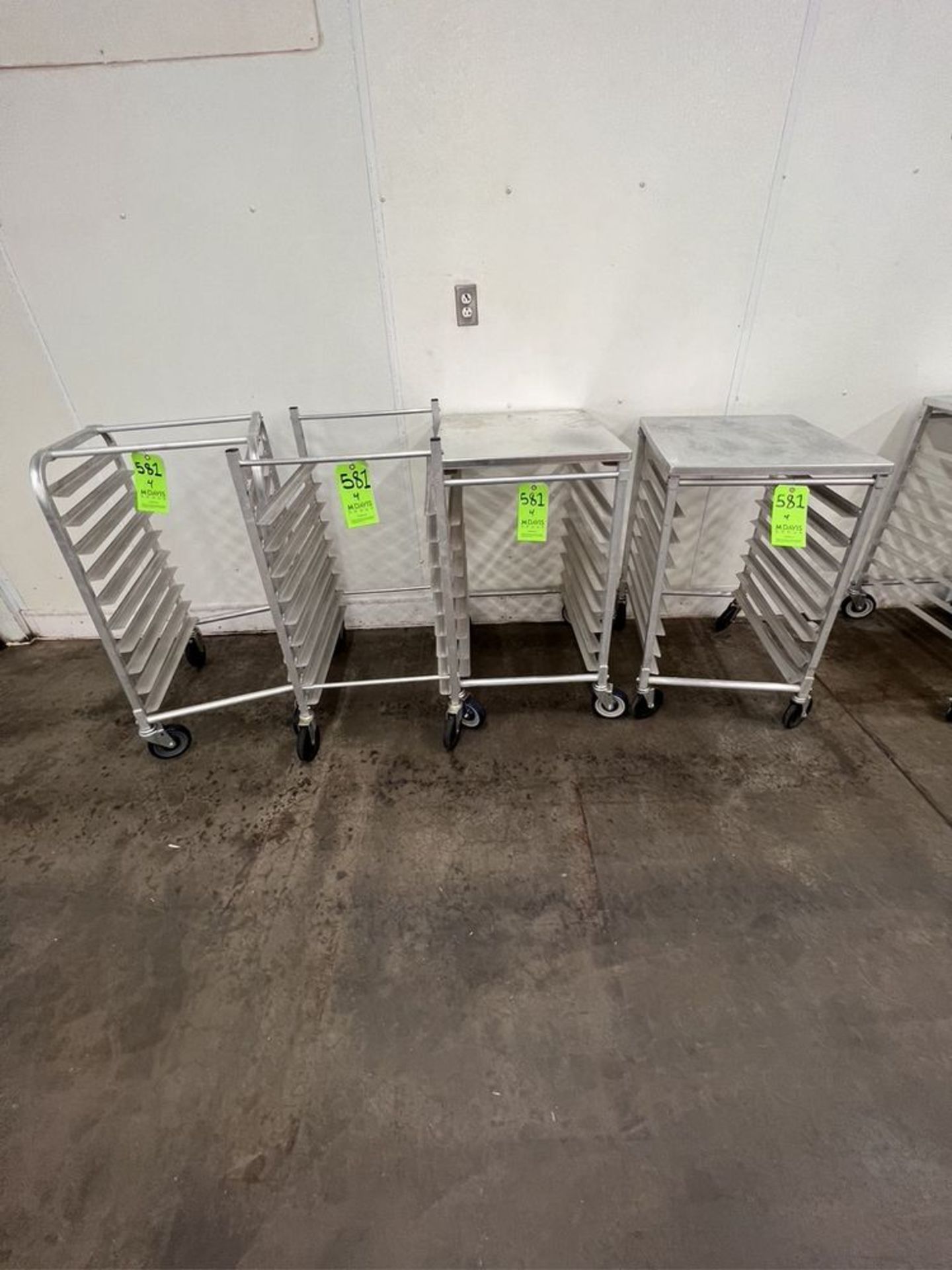 (4) 10-TIER BAKING PAN RACK CART