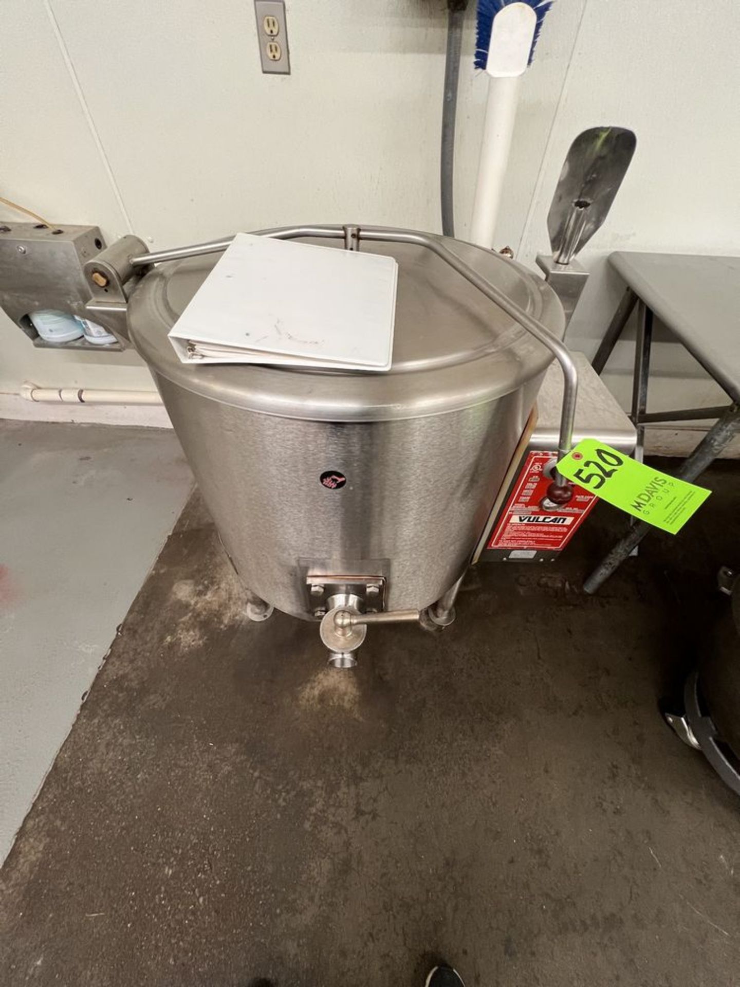 VULCAN STEAM JACKETED MELTING KETTLE, MODEL EL 40 116, S/N 27-1135337, 3-PHASE - Image 7 of 13