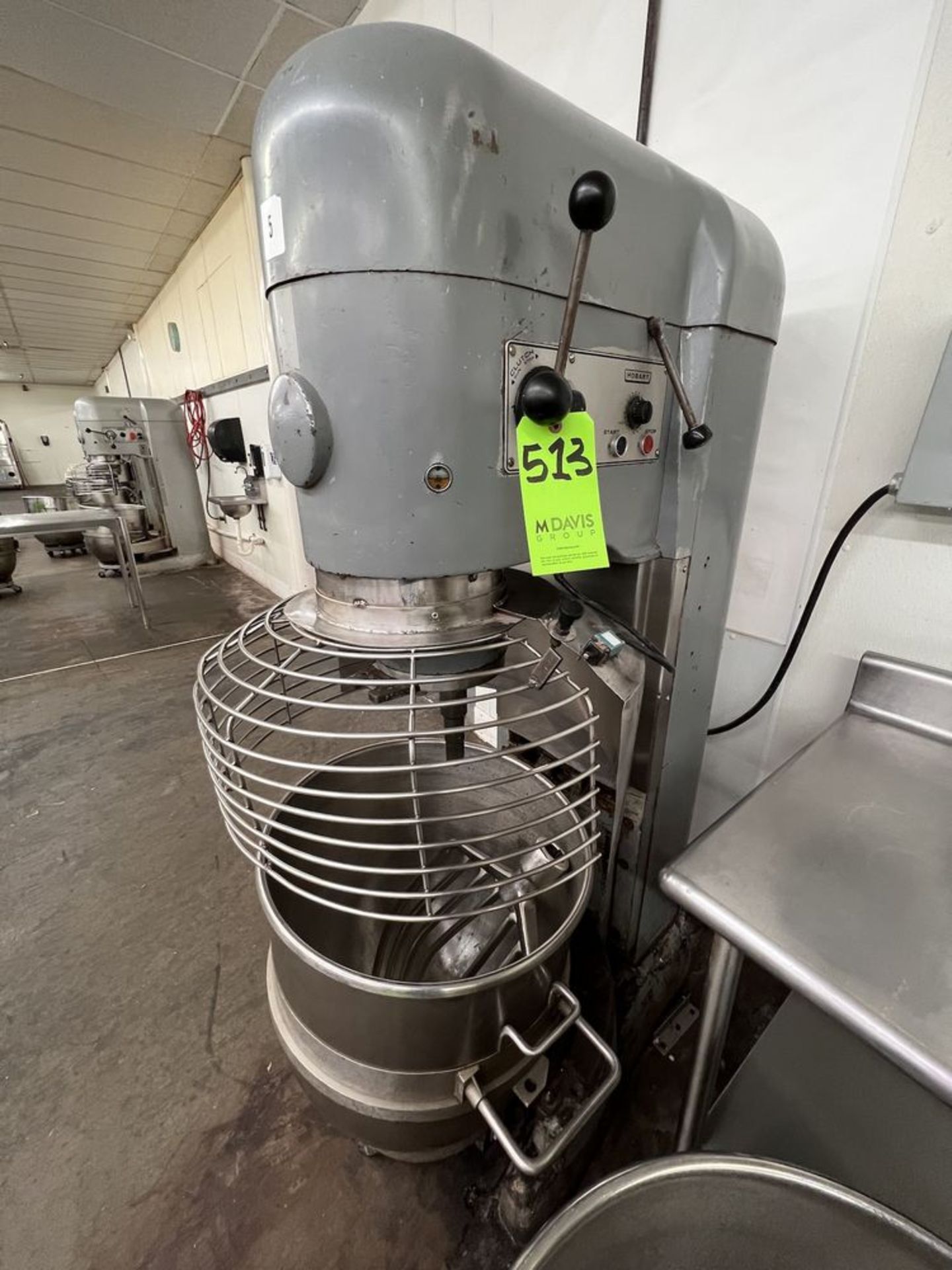 HOBART MIXER, MODEL V1401, S/N 1340529, BEATER ATTACHMENT, MIXING BOWL AND BOWL DOLLY - Image 2 of 6