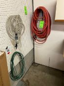 POWER CORD WITH (2) PNUEMATIC CORDS, WITH (2) BOXES OF LIGHTS (LOCATED IN HERMINIE, PA)